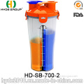 700ml High Quality Shaker Bottle, Plastic Shaker Cup (HD-SB-700-2)